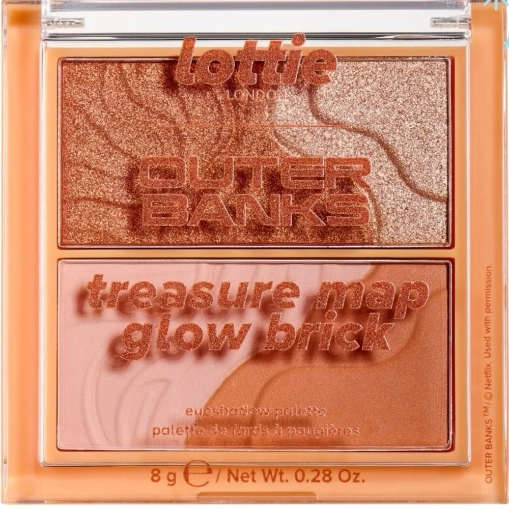 Lottie London x Outer Banks Treasure Map Glow Brick Palette